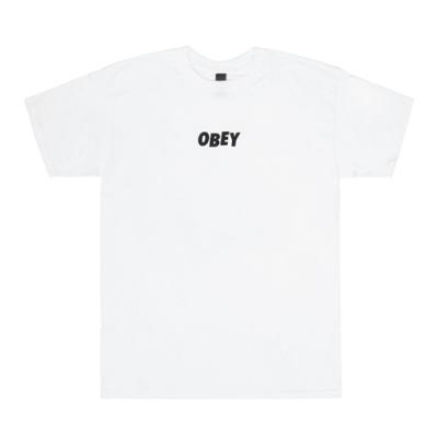 (163081216)OBEY JUMBLED TEE-WHT