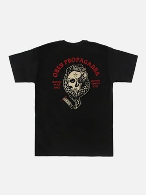 (163081366)OBEY SPITTING VENOM RATTLER TEE-BLK