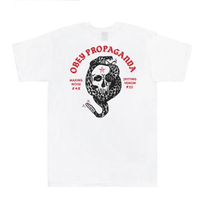 (163081366)OBEY SPITTING VENOM RATTLER TEE-WHT