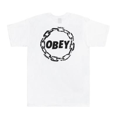(163081376)OBEY JUMBLE CHAIN TEE-WHT