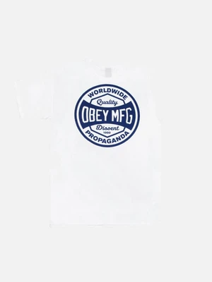 (163081419)OBEY DISSENT & PROPAGANDA TEE-WHT