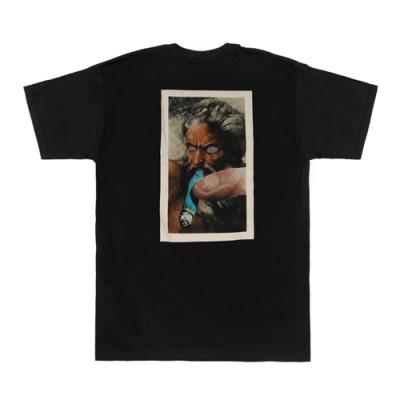 (165361426)SMOKES ONCE TEE-BLK