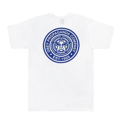 (163081201)OBEY PROPAGANDA COMPANY TEE-WHT