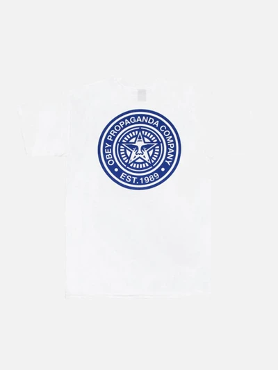 (163081201)OBEY PROPAGANDA COMPANY TEE-WHT