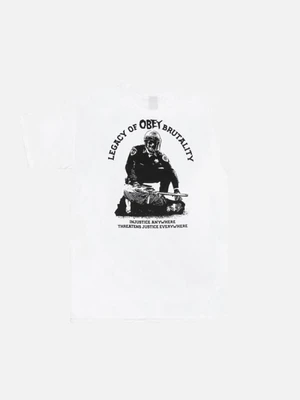 (163081360)OBEY LEGACY OF BRUTALITY TEE-WHT