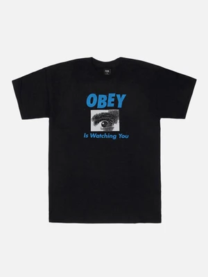 (163081386)OBEY IS WATCHING YOU TEE-BLK