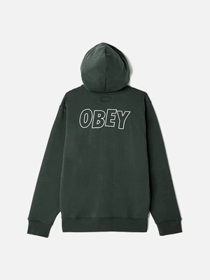 (112531319)OBEY LO FI ZIP HOOD-PIRATE BLK