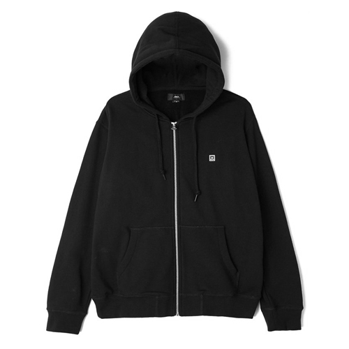 (111620024)EIGHTY NINE ICON ZIP HOOD-BLK