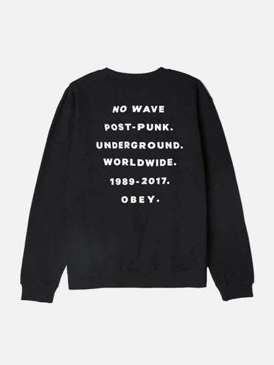(111741396)OBEY UNDERGROUND WORLDWIDE CREW-BLK