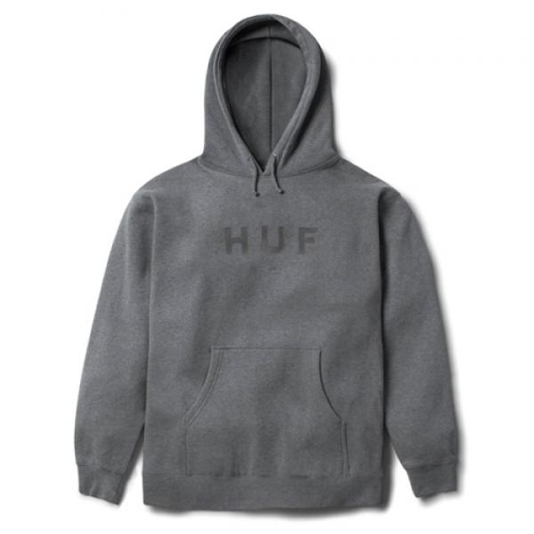OG LOGO PULLOVER HOOD-GUN.HEATHER