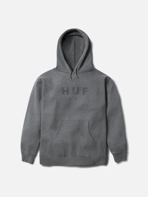 OG LOGO PULLOVER HOOD-GUN.HEATHER