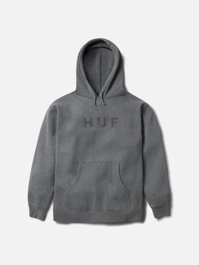 OG LOGO PULLOVER HOOD-GUN.HEATHER