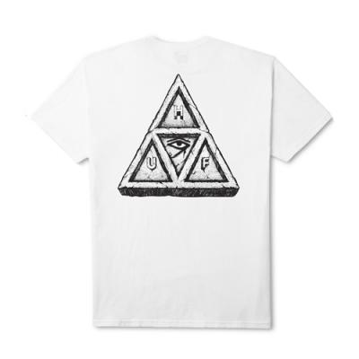 SUMRA TRIPLE TRIANGLE TEE-WHT