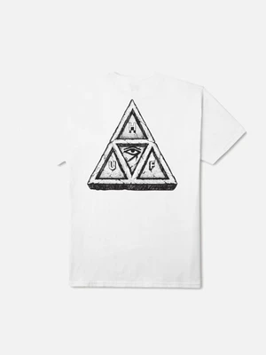 SUMRA TRIPLE TRIANGLE TEE-WHT