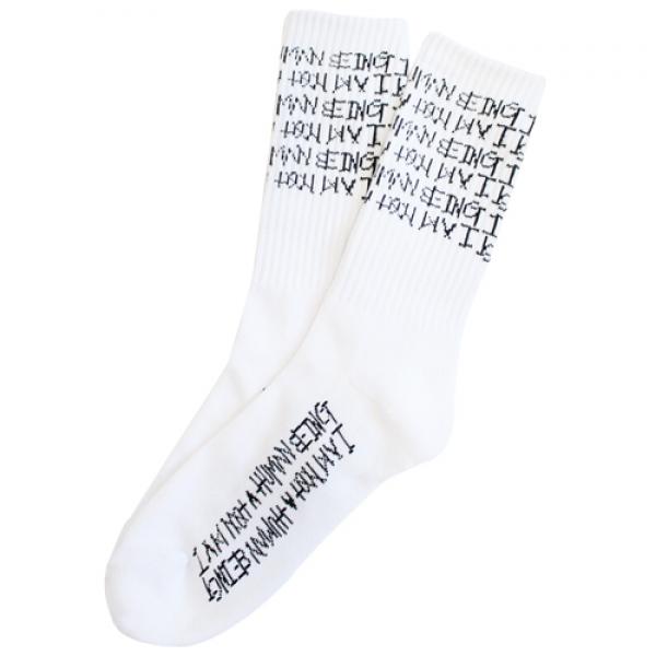 TRIPLE LOGO SOCKS - WHITE