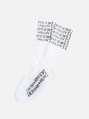 TRIPLE LOGO SOCKS - WHITE
