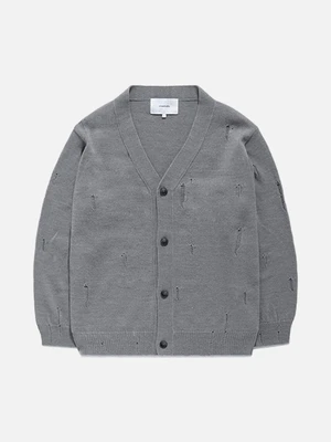 DAMAGE CARDIGAN GS [GRAY]