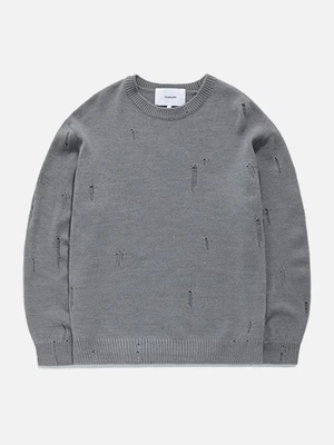 DAMAGE KNIT GS [GRAY]