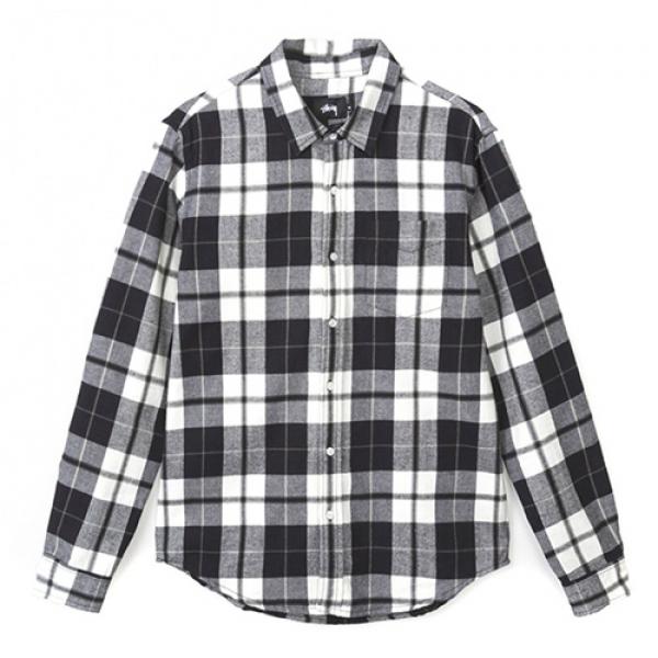 NORFOLK PLAID L/SL SHIRT-BLK