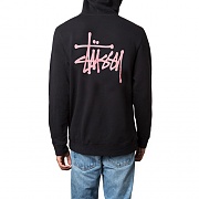 BASIC STUSSY HOOD-BLK(PINK)