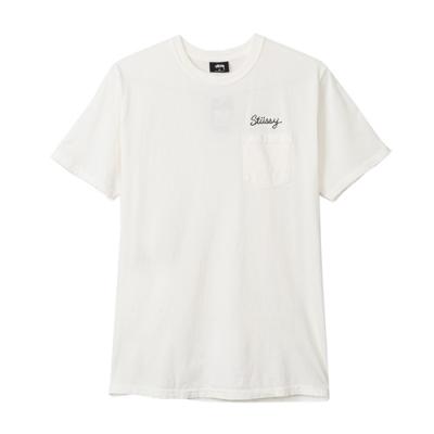 STUSSY STITCH PIG. DYE PKT TEE-NATL