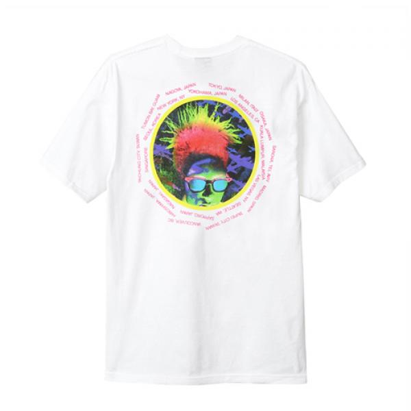 PYSCHEDELIC TOUR TEE-WHT