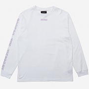 LIL SIGN LONGSLEEVE - WHITE (PURPLE)