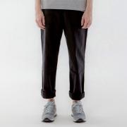 REVERSED TWILL FATIGUE PANTS-BLACK