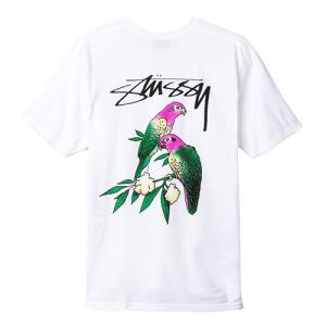 PARROTS TEE-WHITE