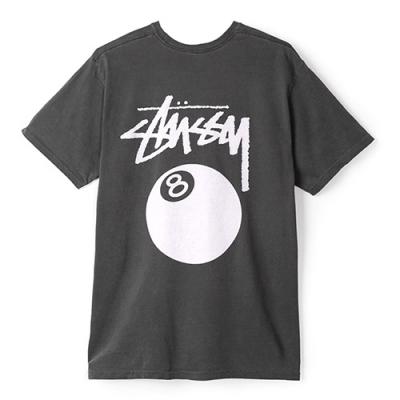 8 BALL PIG DYED TEE-BLACK