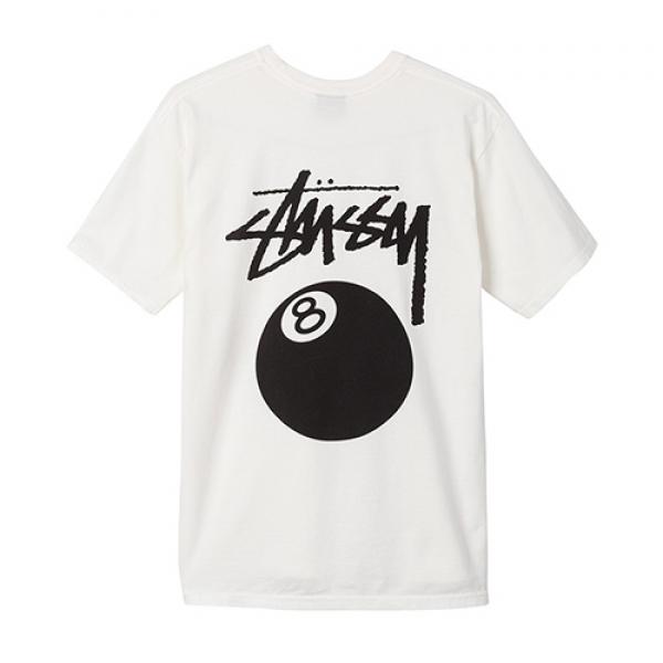 8 BALL PIG DYED TEE-NATURAL
