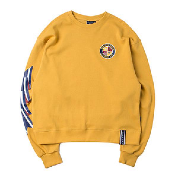 [ROMANTIC CROWN] CEREMONY TAPE CREW NECK_MUSTARD