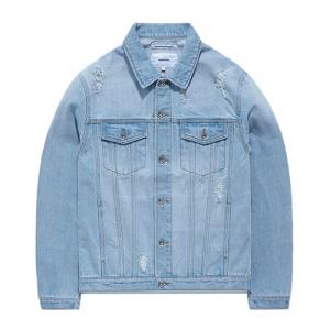 DAMAGED DENIM JACKET GS [LIGHT BLUE]