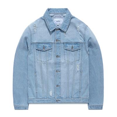 DAMAGED DENIM JACKET GS [LIGHT BLUE]