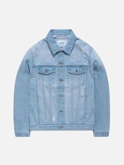 DAMAGED DENIM JACKET GS [LIGHT BLUE]