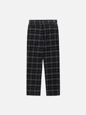 PLAID CHECK PANTS GS [BLACK]