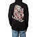 FIRE DRAGON ZIP HOOD-BLK