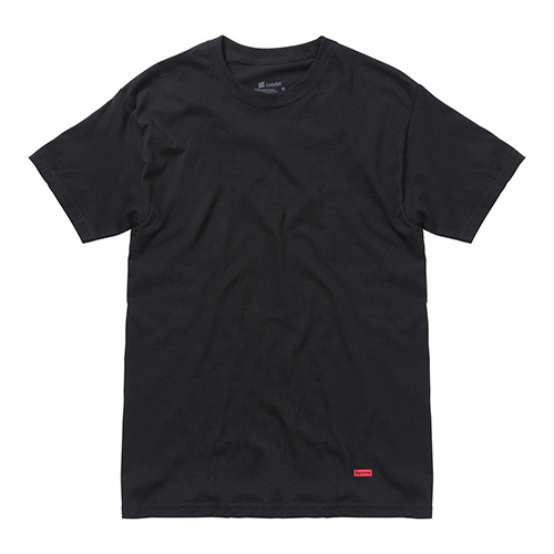 HANES TAGLESS TEE-BLACK(1ea)