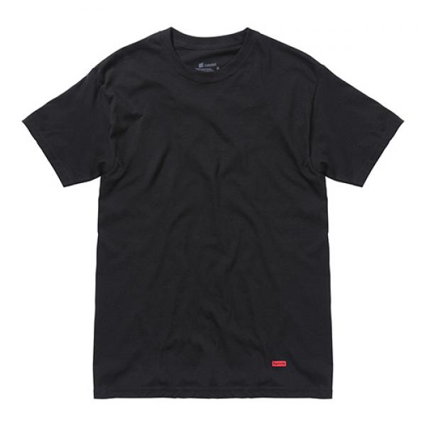 HANES TAGLESS TEE-BLACK(1ea)
