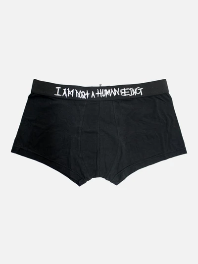 I AM NOT A HUMAN BEING DRAWERS-BLACK