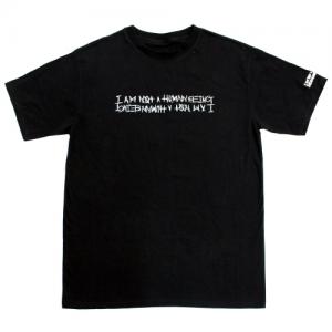RETRO REFLECTIVE BASIC LOGO TEE-BLACK