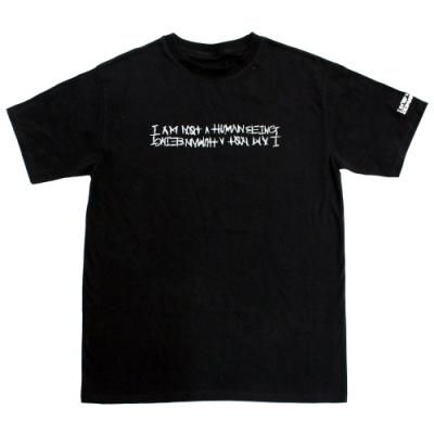 RETRO REFLECTIVE BASIC LOGO TEE-BLACK
