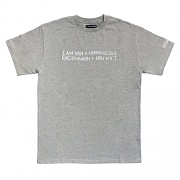 RETRO REFLECTIVE BASIC LOGO TEE-GREY