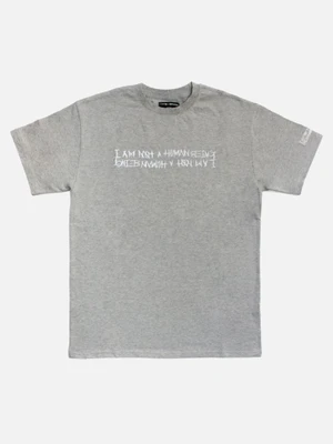 RETRO REFLECTIVE BASIC LOGO TEE-GREY