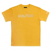 RETRO REFLECTIVE BASIC LOGO TEE-MUSTARD