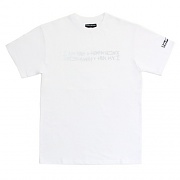 RETRO REFLECTIVE BASIC LOGO TEE-WHITE