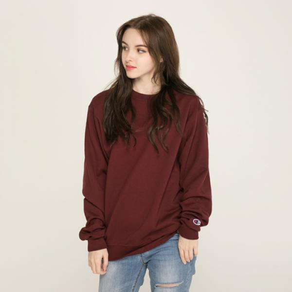 (S600) 더블드라이 에코플리스 맨투맨 MAROON