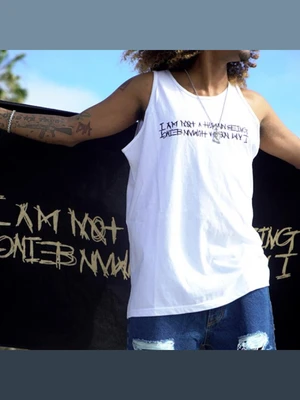 BASIC LOGO SLEEVELESS - WHITE