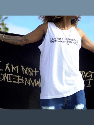 BASIC LOGO SLEEVELESS - WHITE