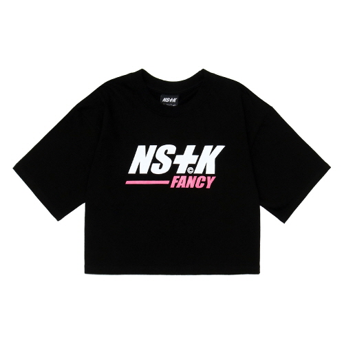 [NSTK] NASTY FANCY CROP TEE (BLK)